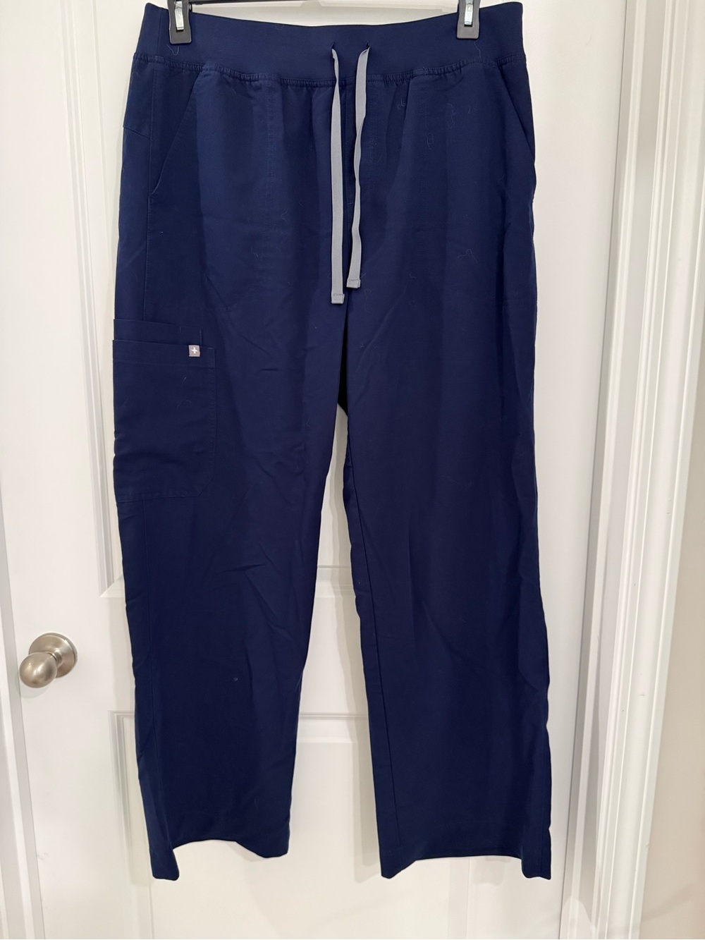 Figs Women's Navy Wide Leg Scrub Pants
